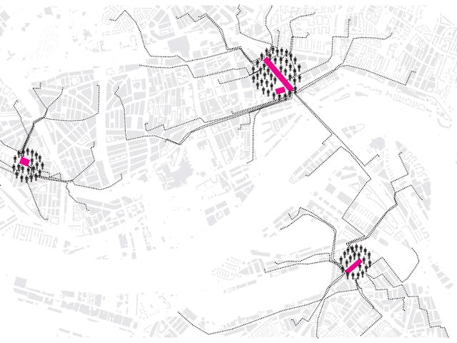 Lokale micromarkt voor coronacrisis door Shift architecture urbanism
