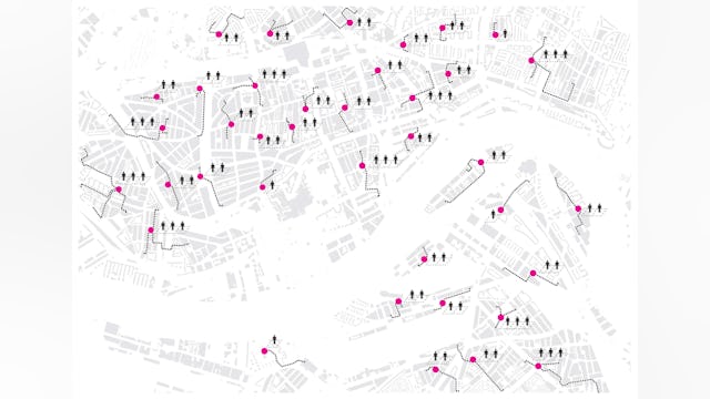 Lokale micromarkt voor coronacrisis door Shift architecture urbanism