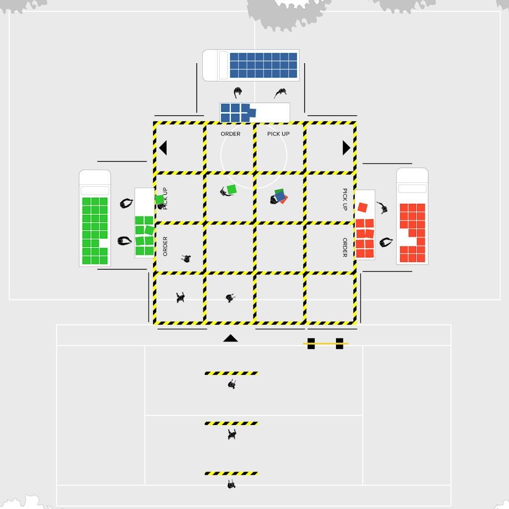 Lokale micromarkt voor coronacrisis door Shift architecture urbanism