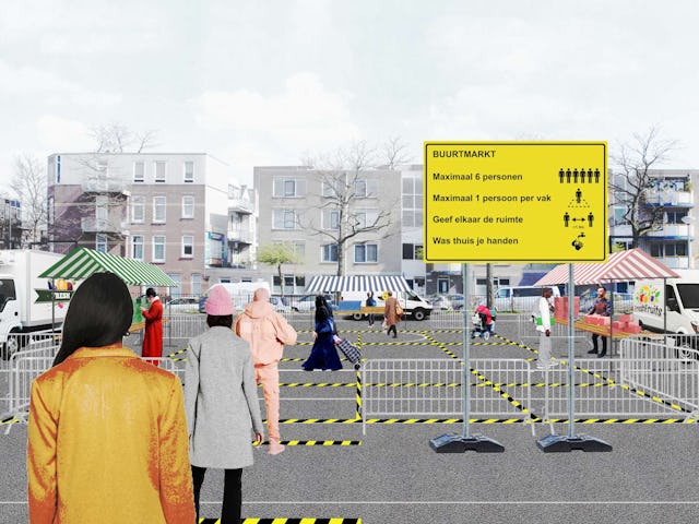 Lokale micromarkt Ontwerp Shift architecture urbanism