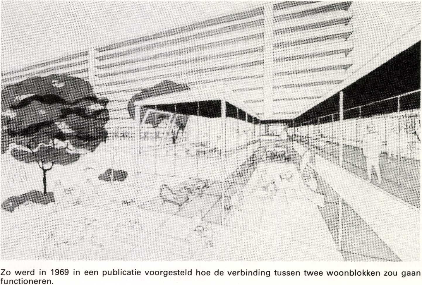 Bijlmermeer in Amsterdam door Siegfried Nassuth (1975/7)