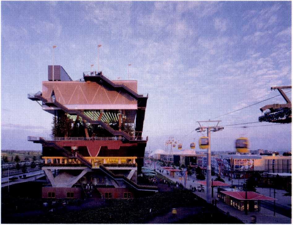 Nederlands paviljoen door MVRDV op de Expo 2000. Beeld Christian Richters