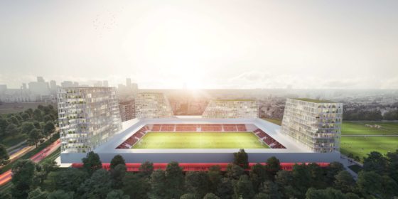 Multifunctioneel stadion voor Excelsior in Rotterdam door MoederscheimMoonen Architects