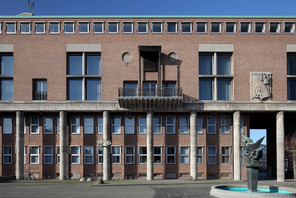 Stadhuis Hengelo door EGM architecten i.s.m. HVE Architecten en Berns architectuur. Beeld Bart van Hoek