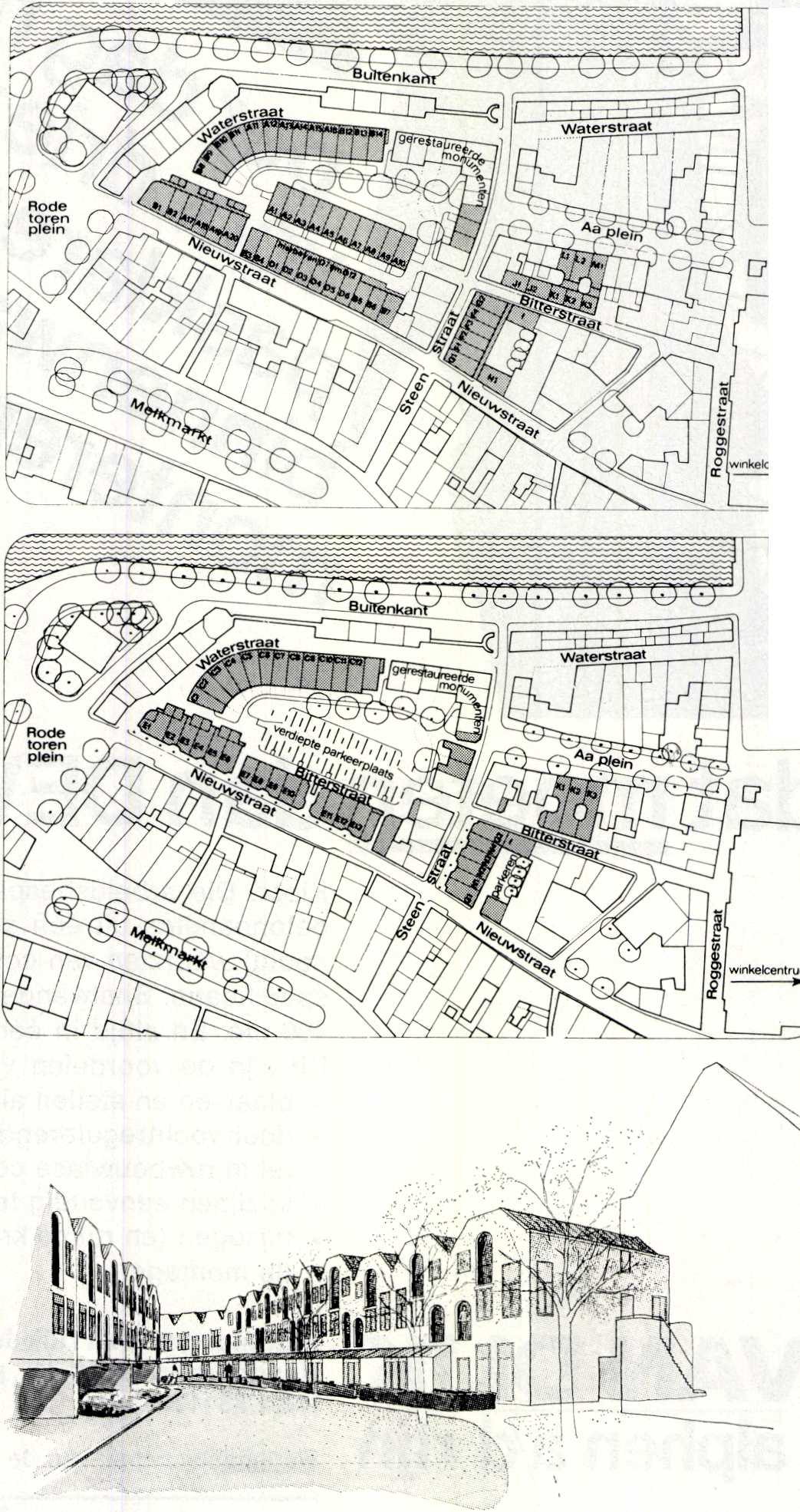 Stadsvernieuwing binnenstad Zwolle door Aldo Van Eyck en Theo Bosch