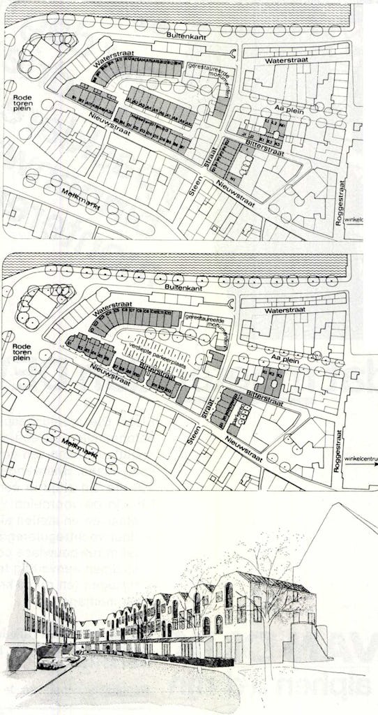 Stadsvernieuwing binnenstad Zwolle door Aldo Van Eyck en Theo Bosch