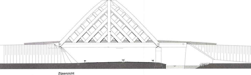 Houten viaduct Akkerwinde in Sneek door Onix Achterbosch Kunstwerken