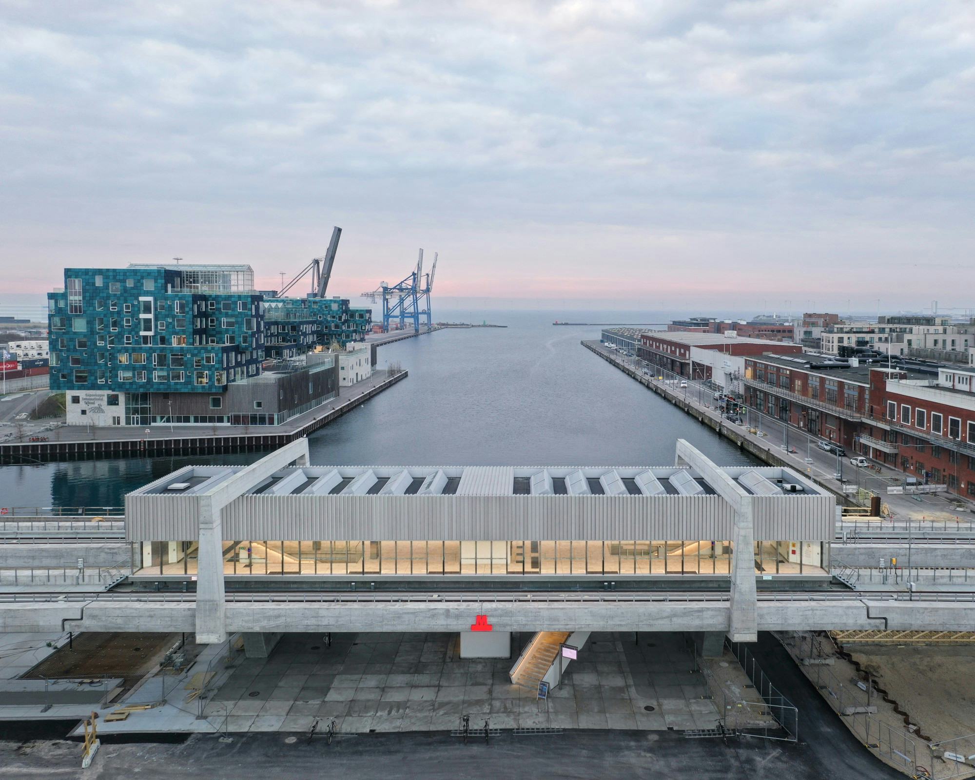 Metrostations Nordhavn en Orientkaj in Kopenhagen door Cobe en Arup. Beeld Rasmus Hjortshøj – COAST