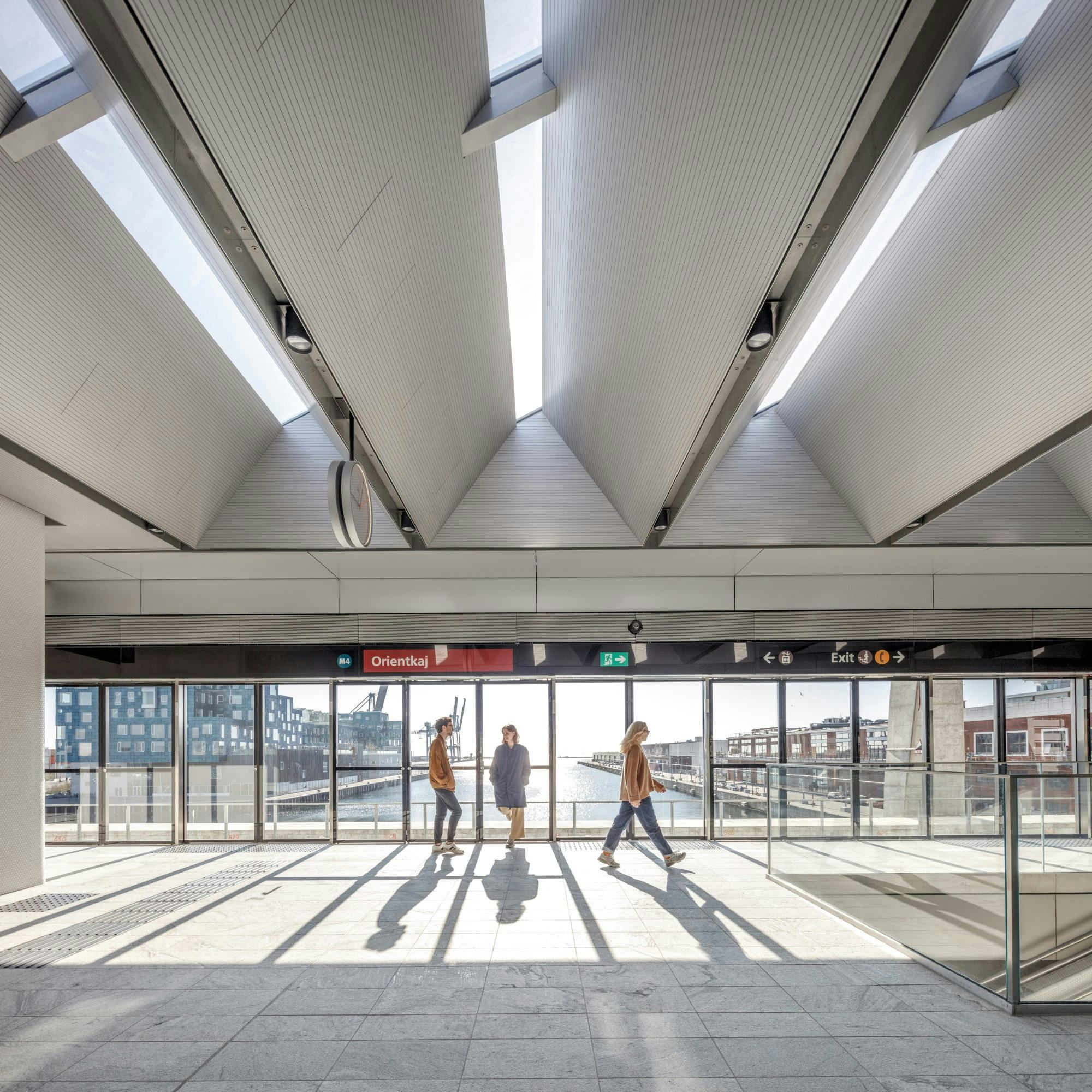 Metrostations Nordhavn en Orientkaj in Kopenhagen door Cobe en Arup. Beeld Rasmus Hjortshøj – COAST