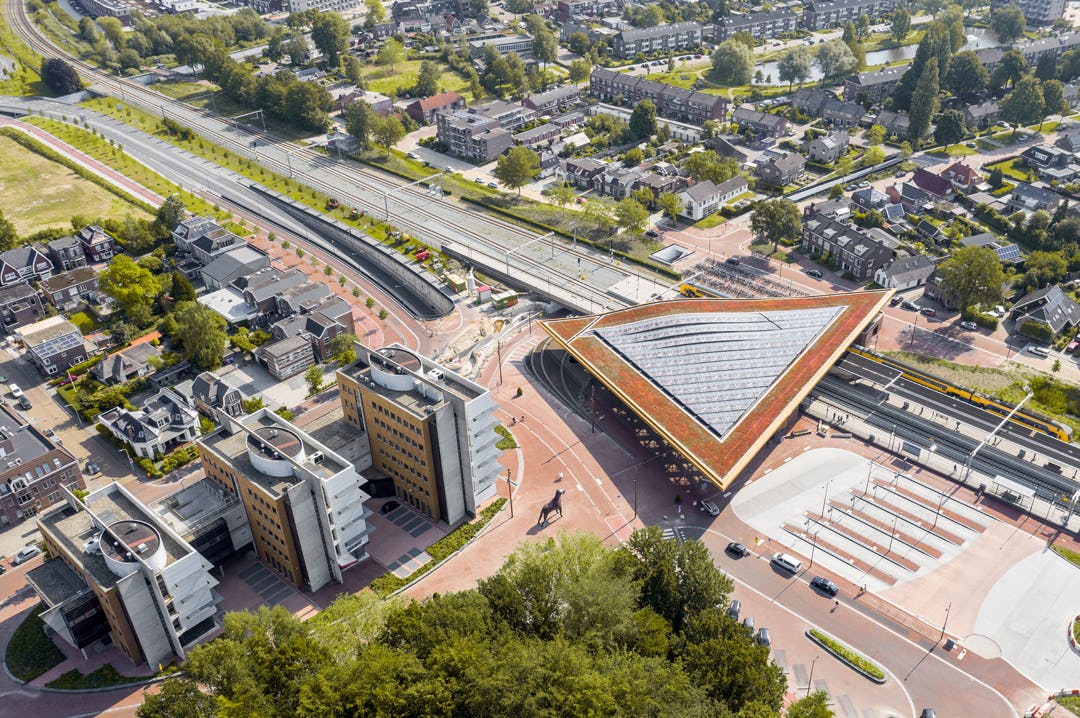 Station Assen door Powerhouse Company en De Zwarte Hond is de winnaar van de vakjuryprijs van de Drentse Architectuurprijs 2021. Beeld Egbert de Boer