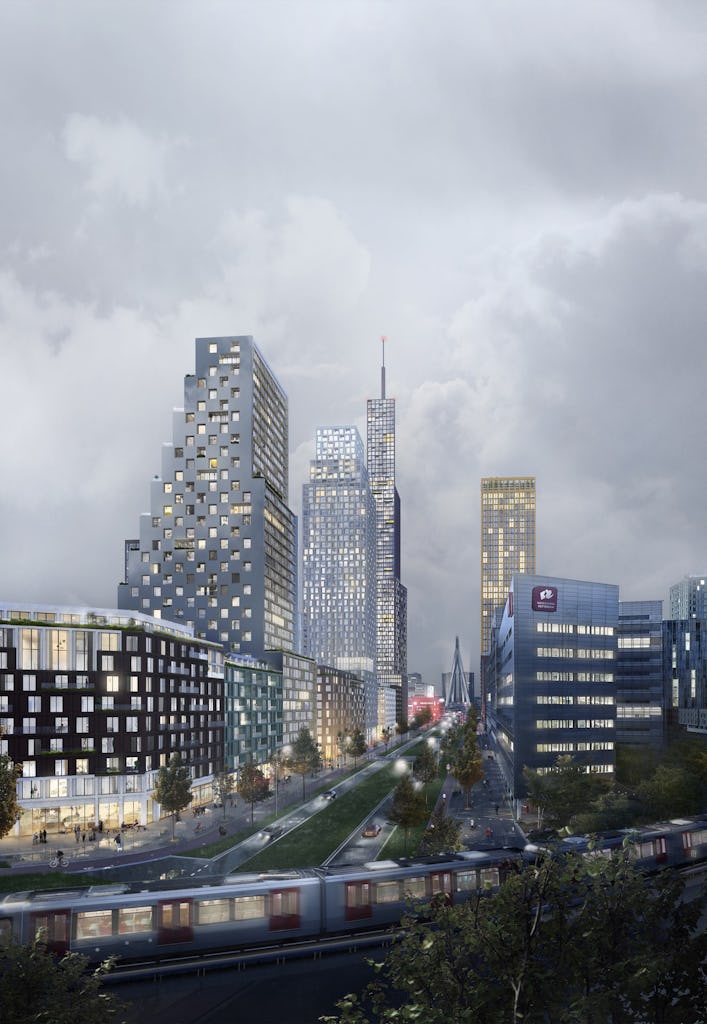 Rijnhaven Rotterdam door Barcode Architects