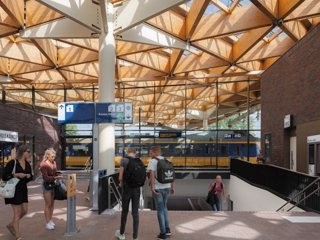 Station Assen door Powerhouse Company en De Zwarte Hond. Beeld Sebastian van Damme