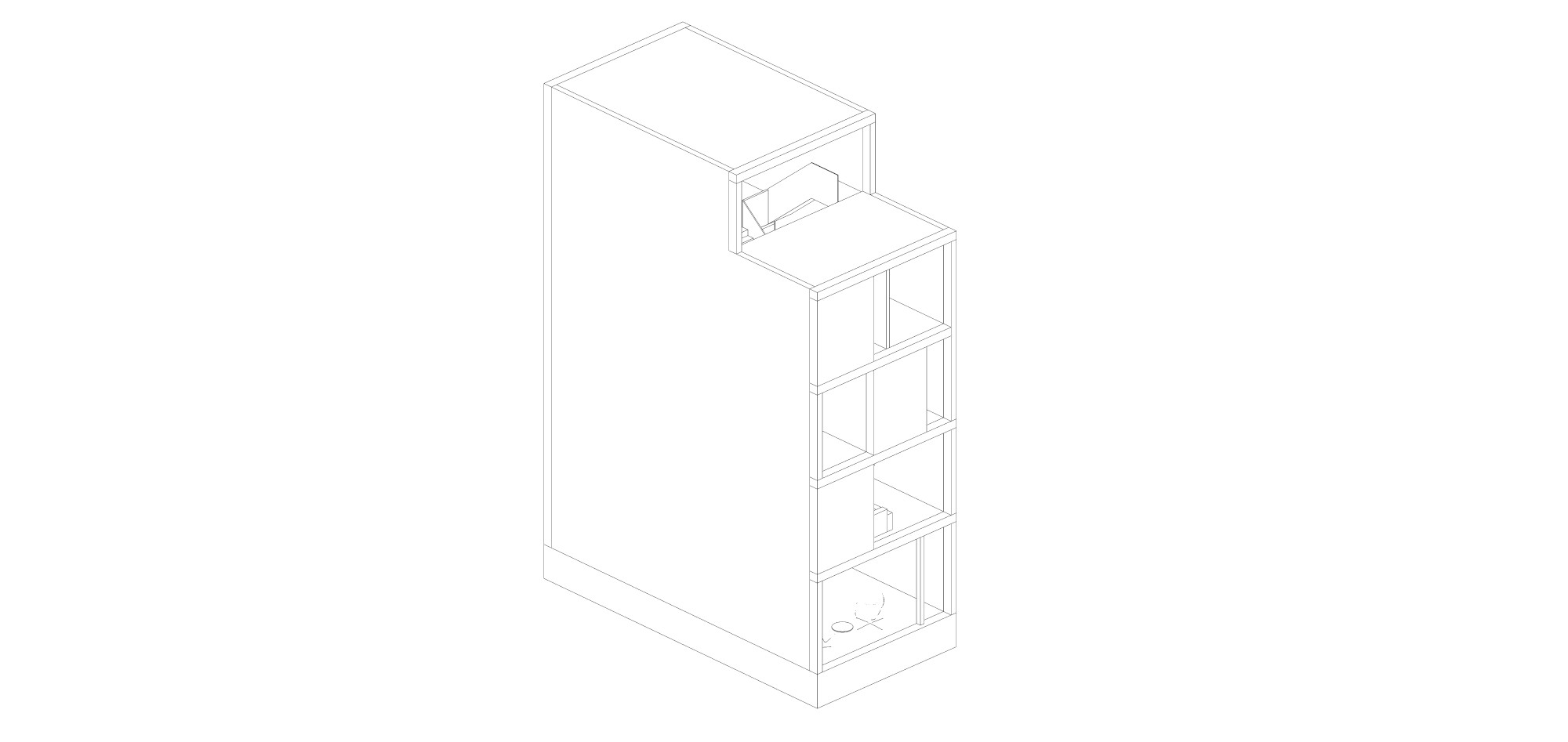 Isometrie ZigZag Huis in Utrecht door Jasper Smits Architectuur