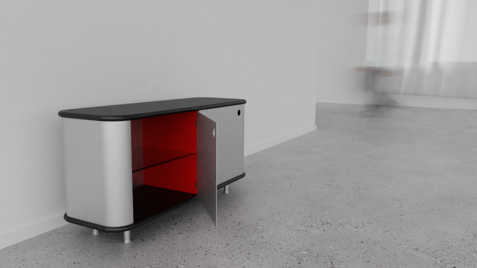 Dressalu, een aluminium dressoir