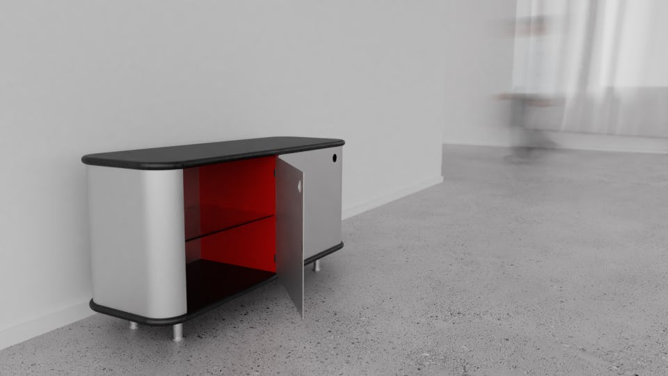 Dressalu, een aluminium dressoir