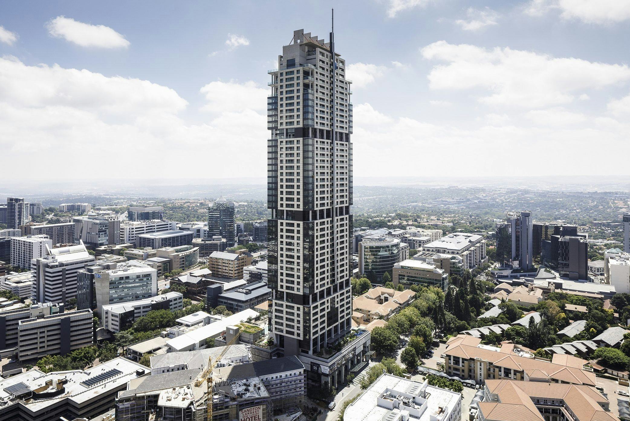 Dekton® gevel voor het hoogste gebouw in Afrika