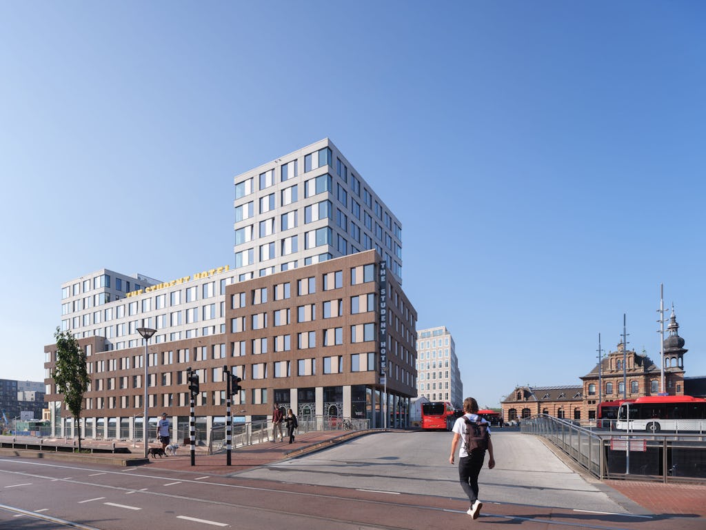 KCAP The Student Hotel Delft. Beeld Ossip van Duivenbode