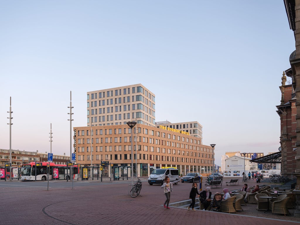 KCAP The Student Hotel Delft. Beeld Ossip van Duivenbode