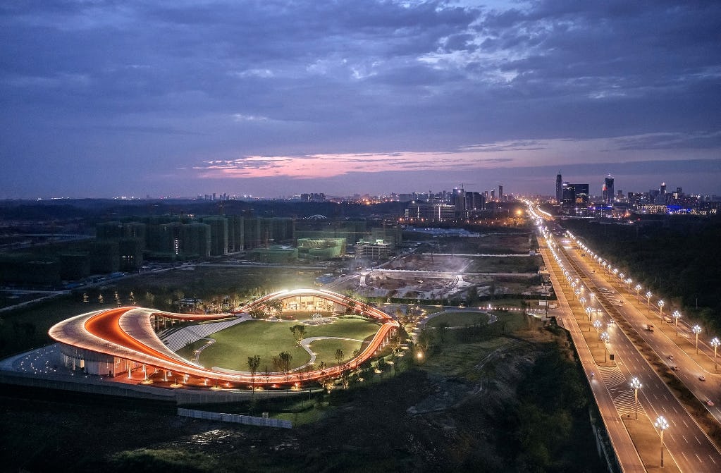 'Loop of Wisdom' door Powerhouse Company in Chengdu, China. Beeld Jonathan Leijonhufvud