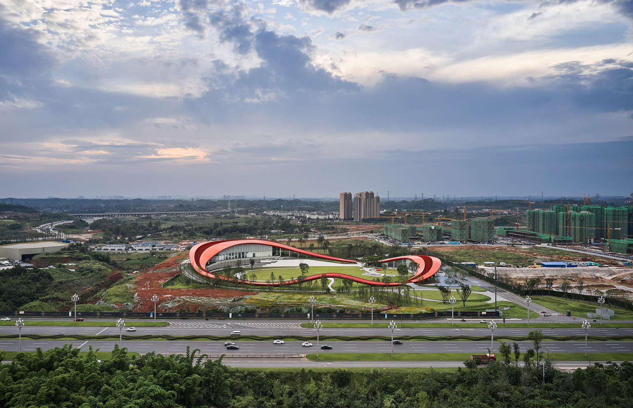 'Loop of Wisdom' door Powerhouse Company in Chengdu, China. Beeld Jonathan Leijonhufvud