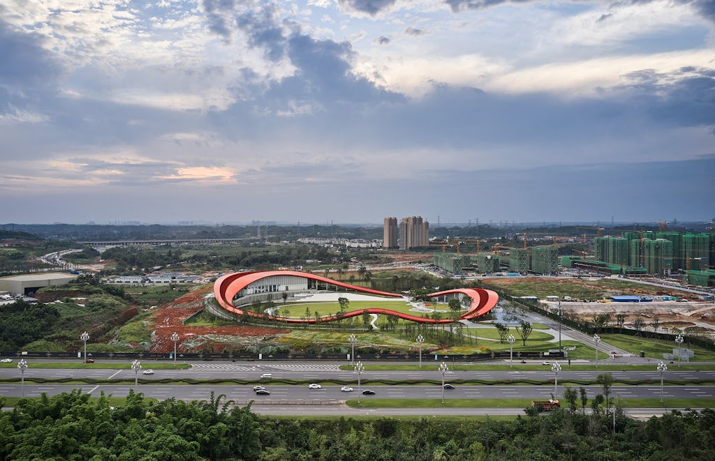 'Loop of Wisdom' door Powerhouse Company in Chengdu, China. Beeld Jonathan Leijonhufvud