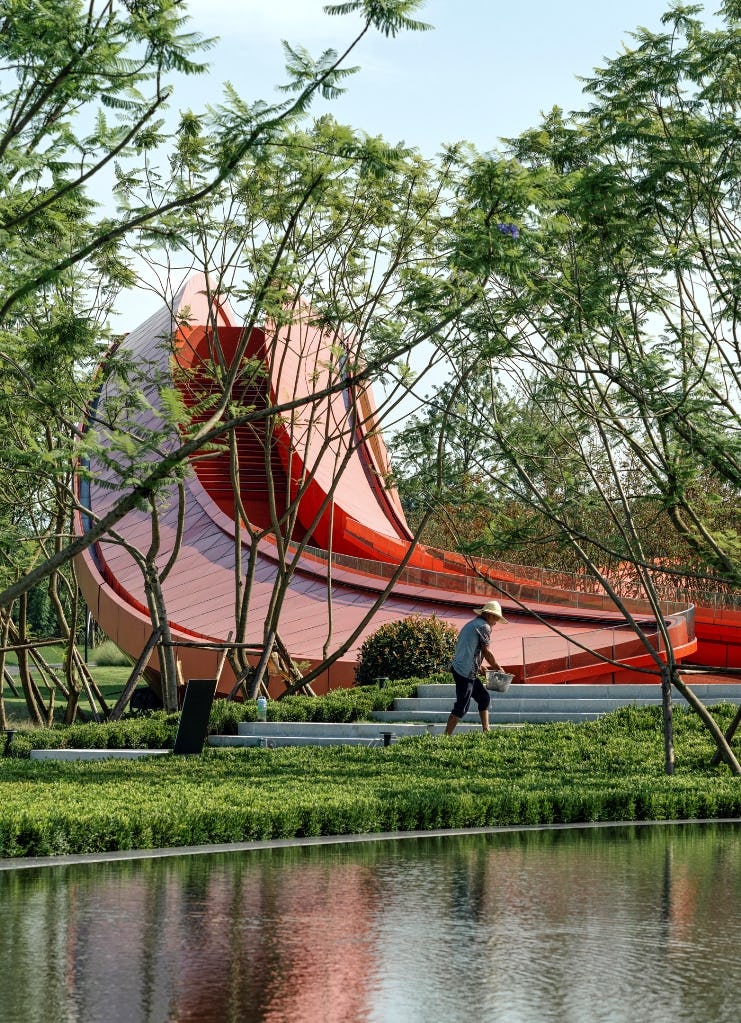 'Loop of Wisdom' door Powerhouse Company in Chengdu, China. Beeld Jonathan Leijonhufvud