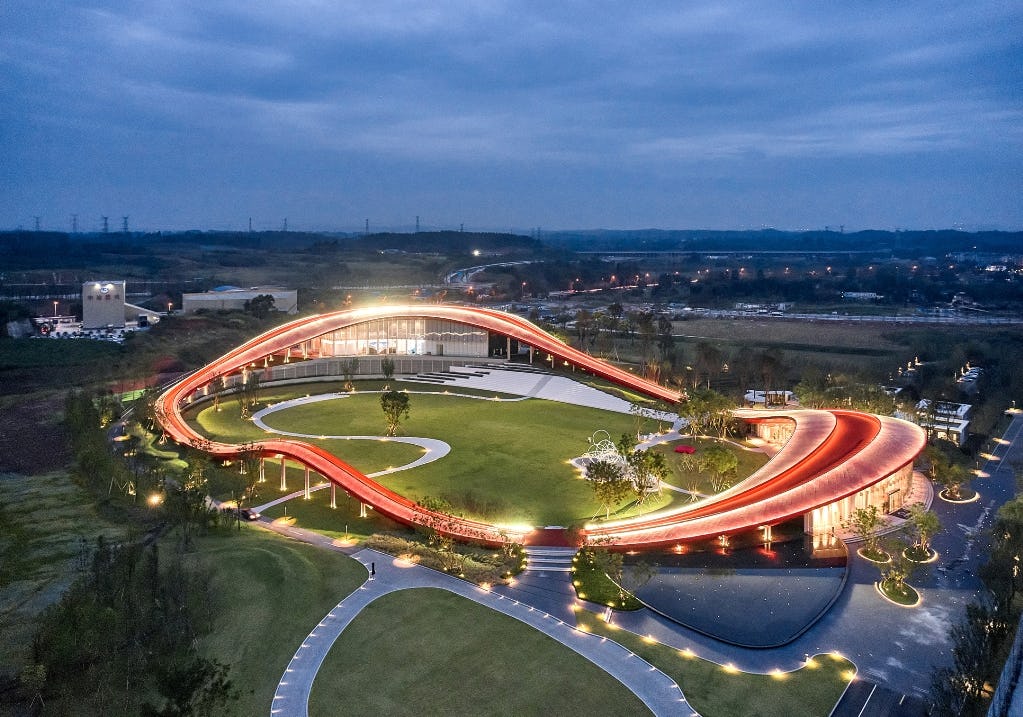 'Loop of Wisdom' door Powerhouse Company in Chengdu, China. Beeld Jonathan Leijonhufvud