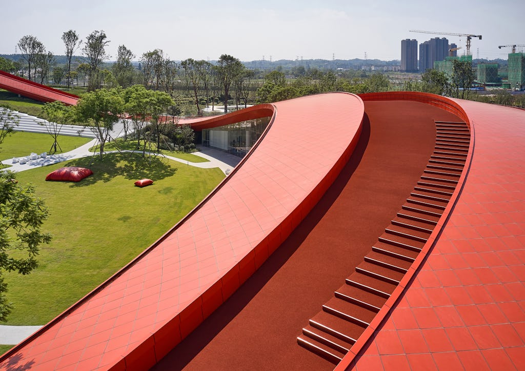 'Loop of Wisdom' door Powerhouse Company in Chengdu, China. Beeld Jonathan Leijonhufvud