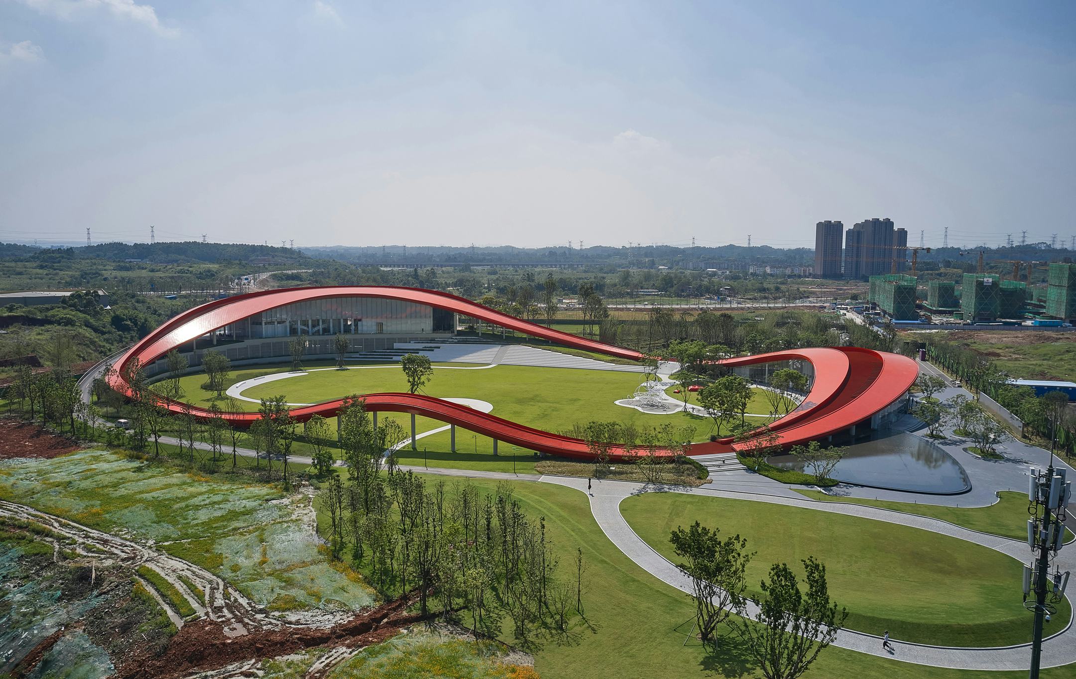 'Loop of Wisdom' door Powerhouse Company in Chengdu, China. Beeld Jonathan Leijonhufvud
