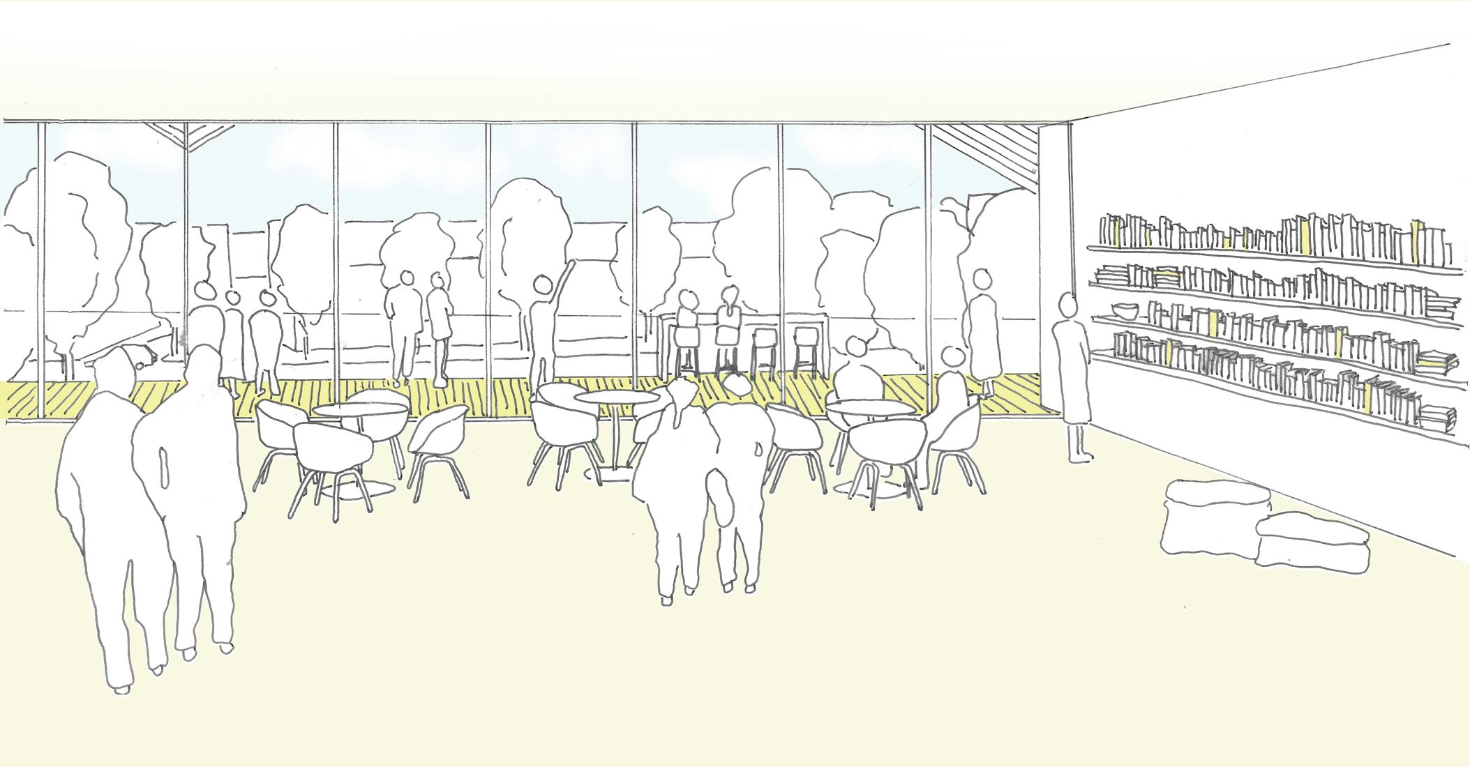 Plan van GROUP A, ABT en Fabrique geselecteerd voor transformatie van het voormalig Rabo-gebouw aan de markt in Bladel tot Gemeenschapshuis Den Herd