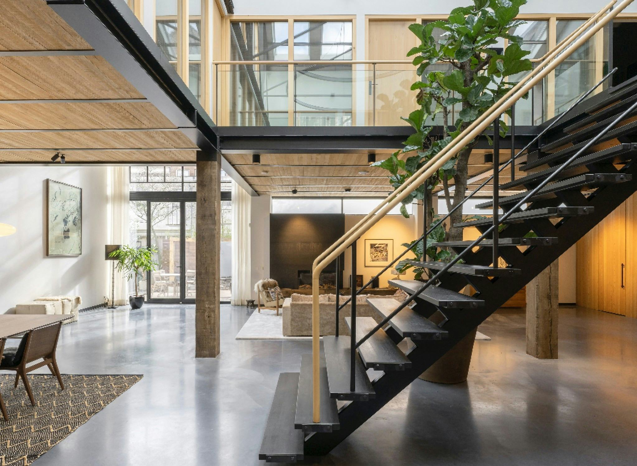 Winnaar publieksprijs appartement interieur van het jaar: The Gymnasium in Amsterdam door Robbert de Goede. Beeld Marcel van der Burg