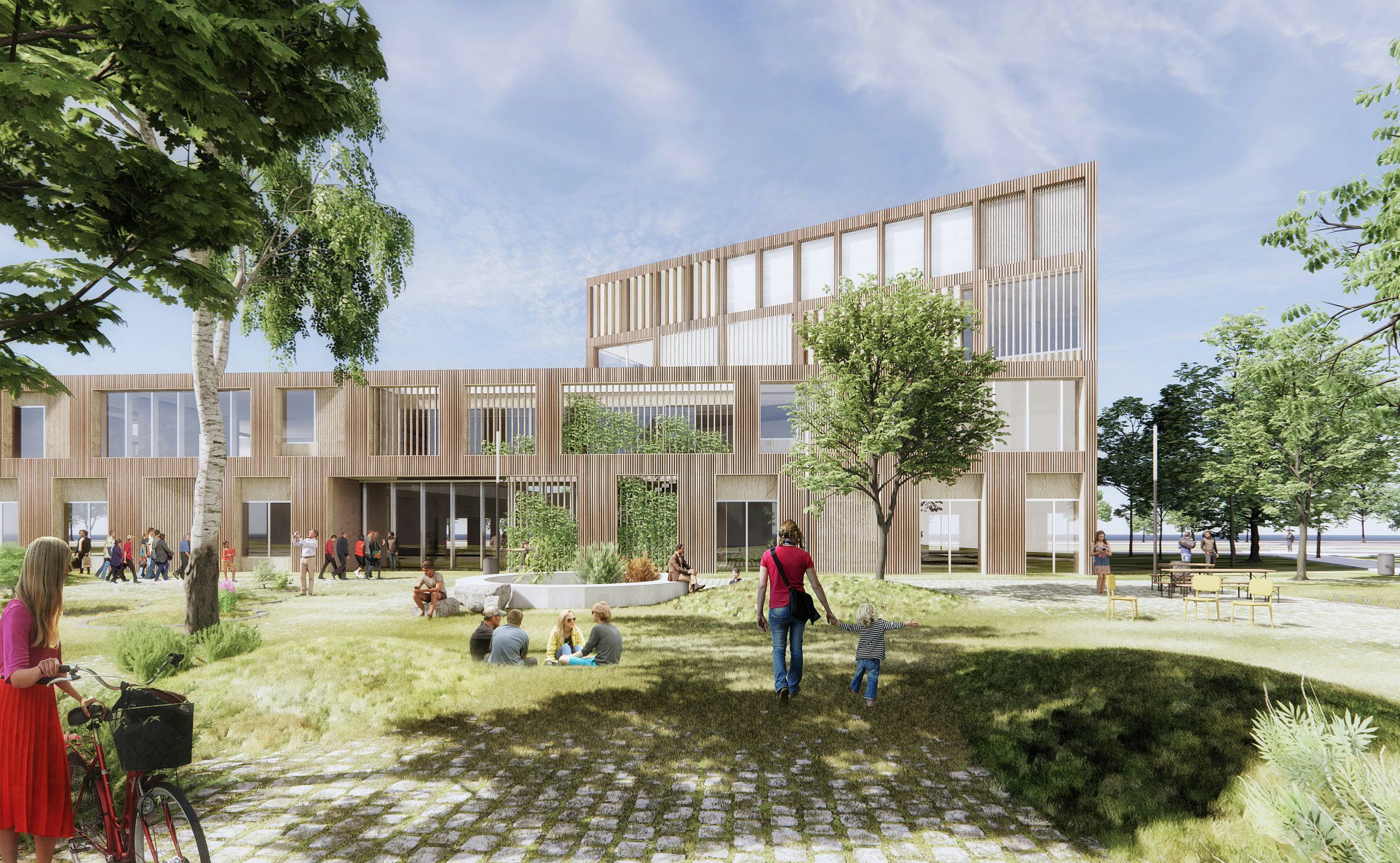 Impressie MY college in Spijkenisse door Christensen & Co en NEXT architects