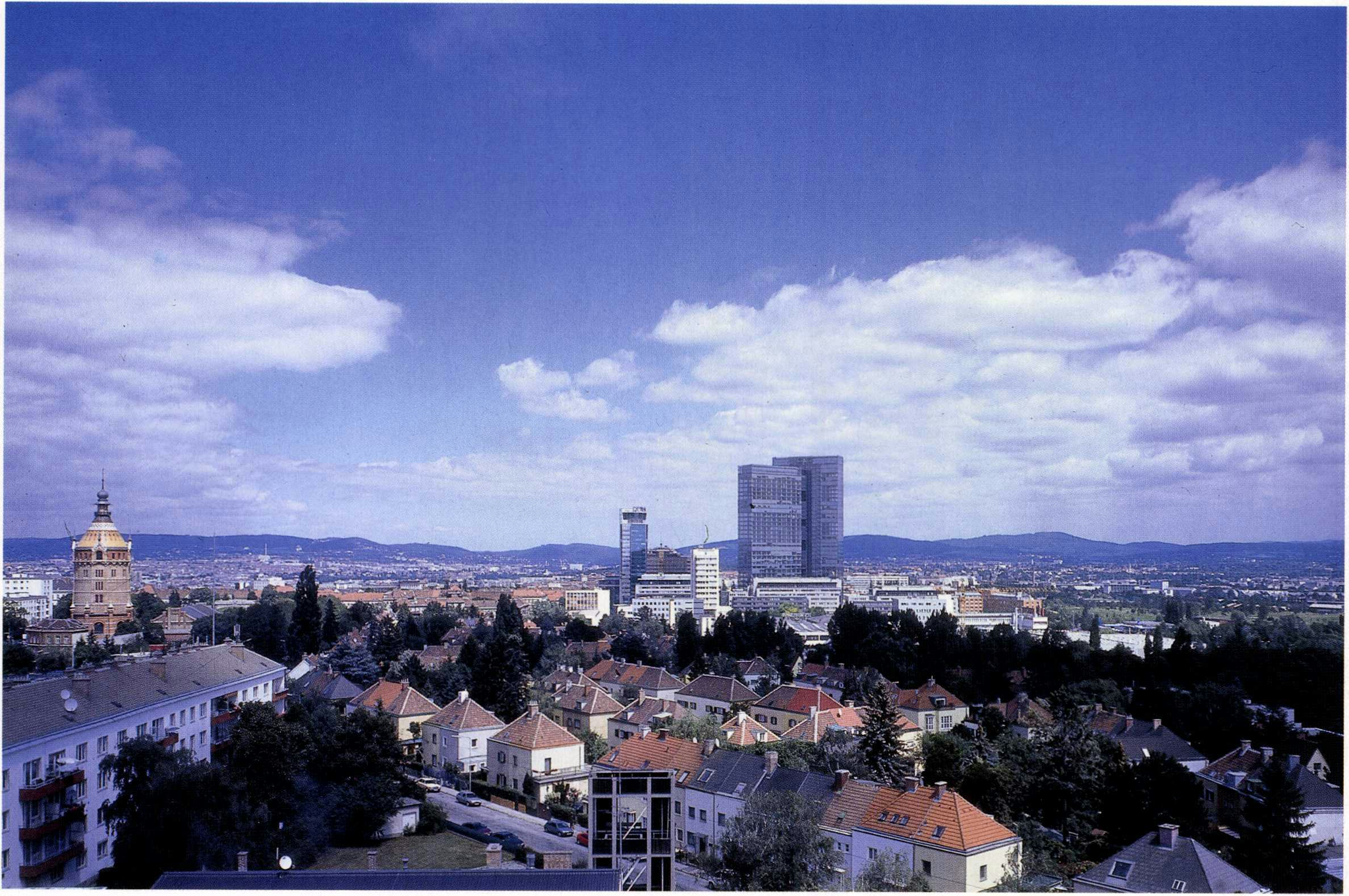 De Wien Twin Tower in de zuidelijke periferie van Wenen Foto Katsuaki Furudate