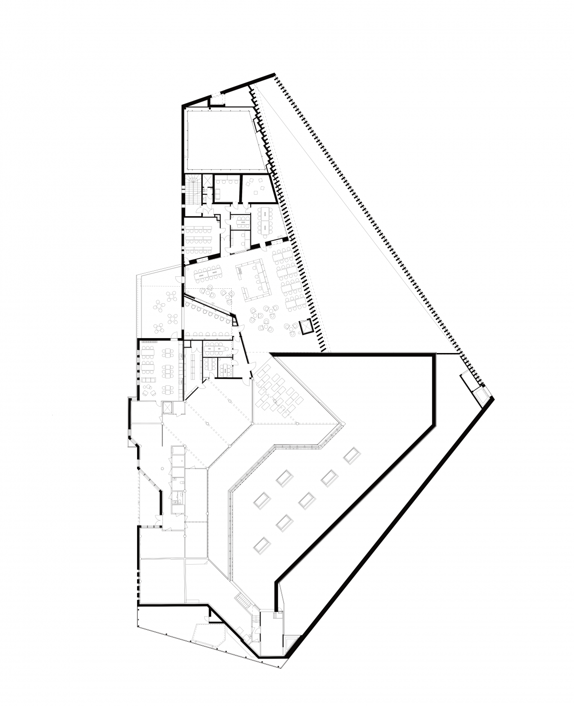 Kirkkonummi Library tekening door JKMM Architects