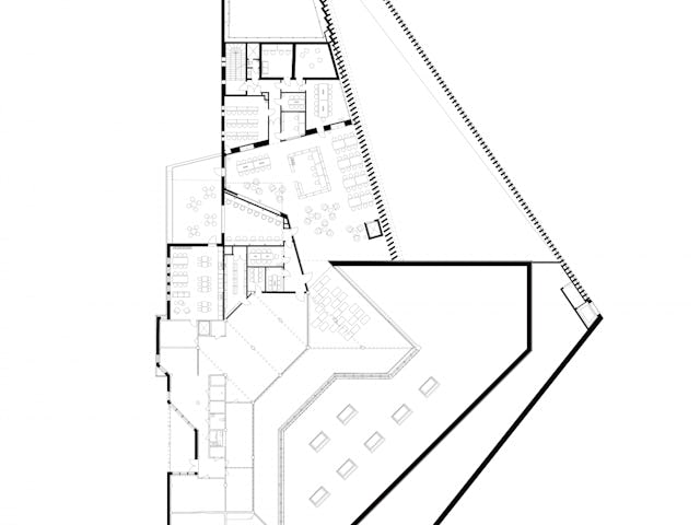 Kirkkonummi Library tekening door JKMM Architects