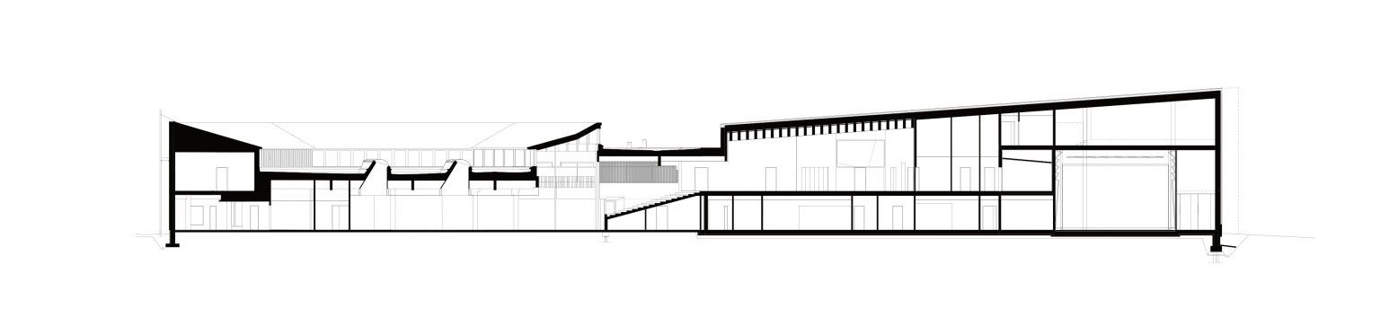 Kirkkonummi Library tekening door JKMM Architects