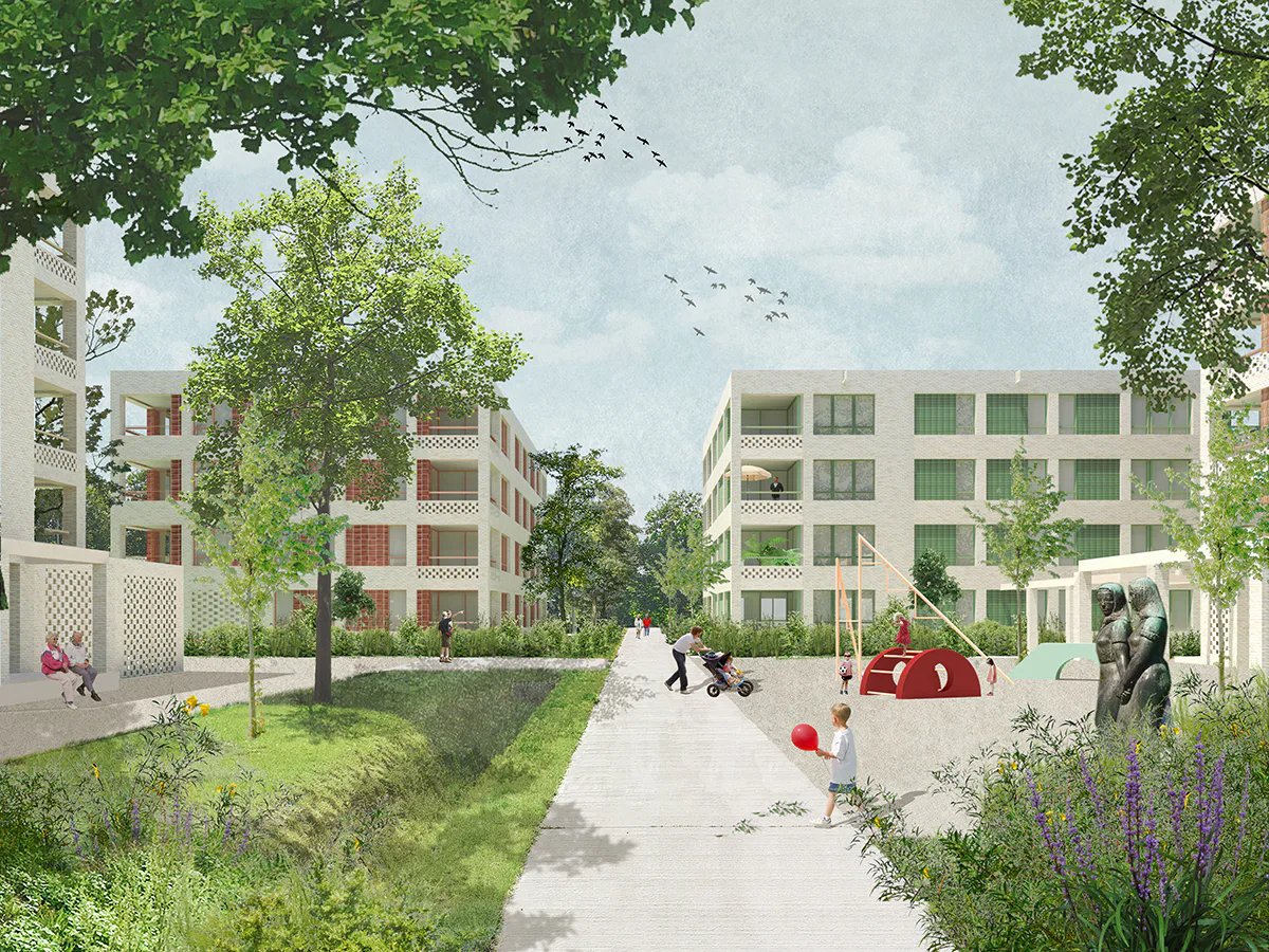 Ontwerp Rozemaai in Antwerpen door Shift architecture urbanism en BOGDAN & VAN BROECK