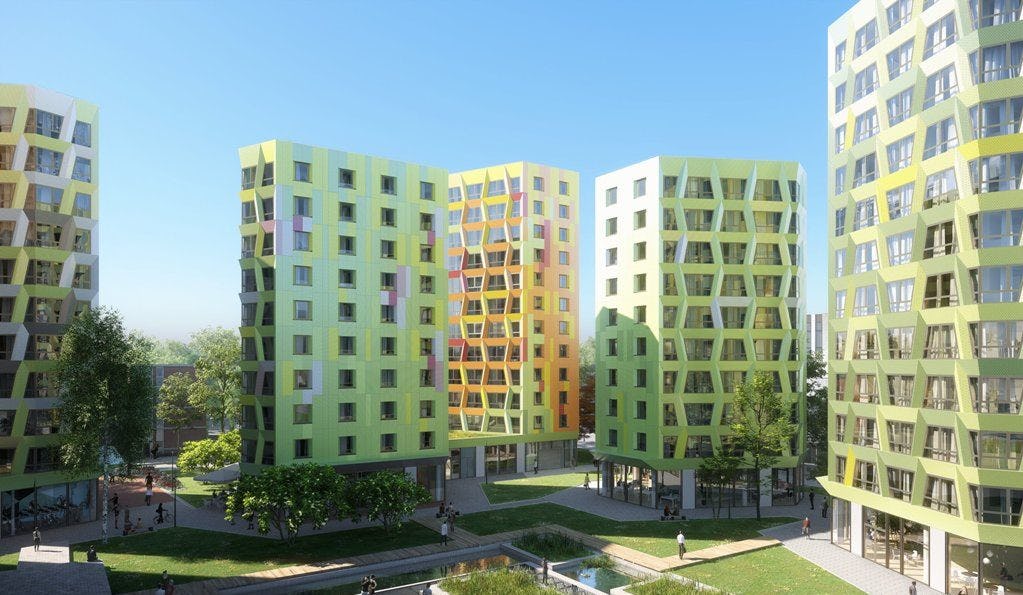 Impressie De Kwekerij in Utrecht door Arons en Gelauff architecten. Beeld WAX