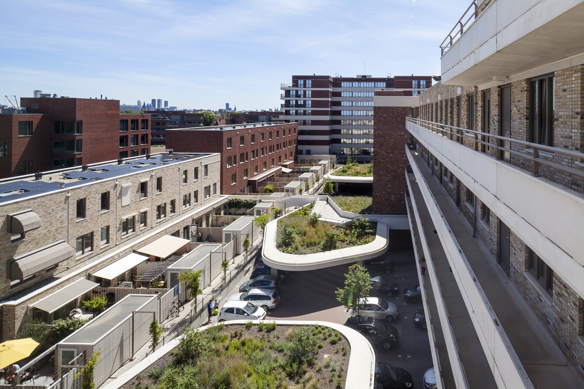 Groentuinen voor klimaatadaptieve opvang van regenwater. Beeld Scagliola-Brakkee. 