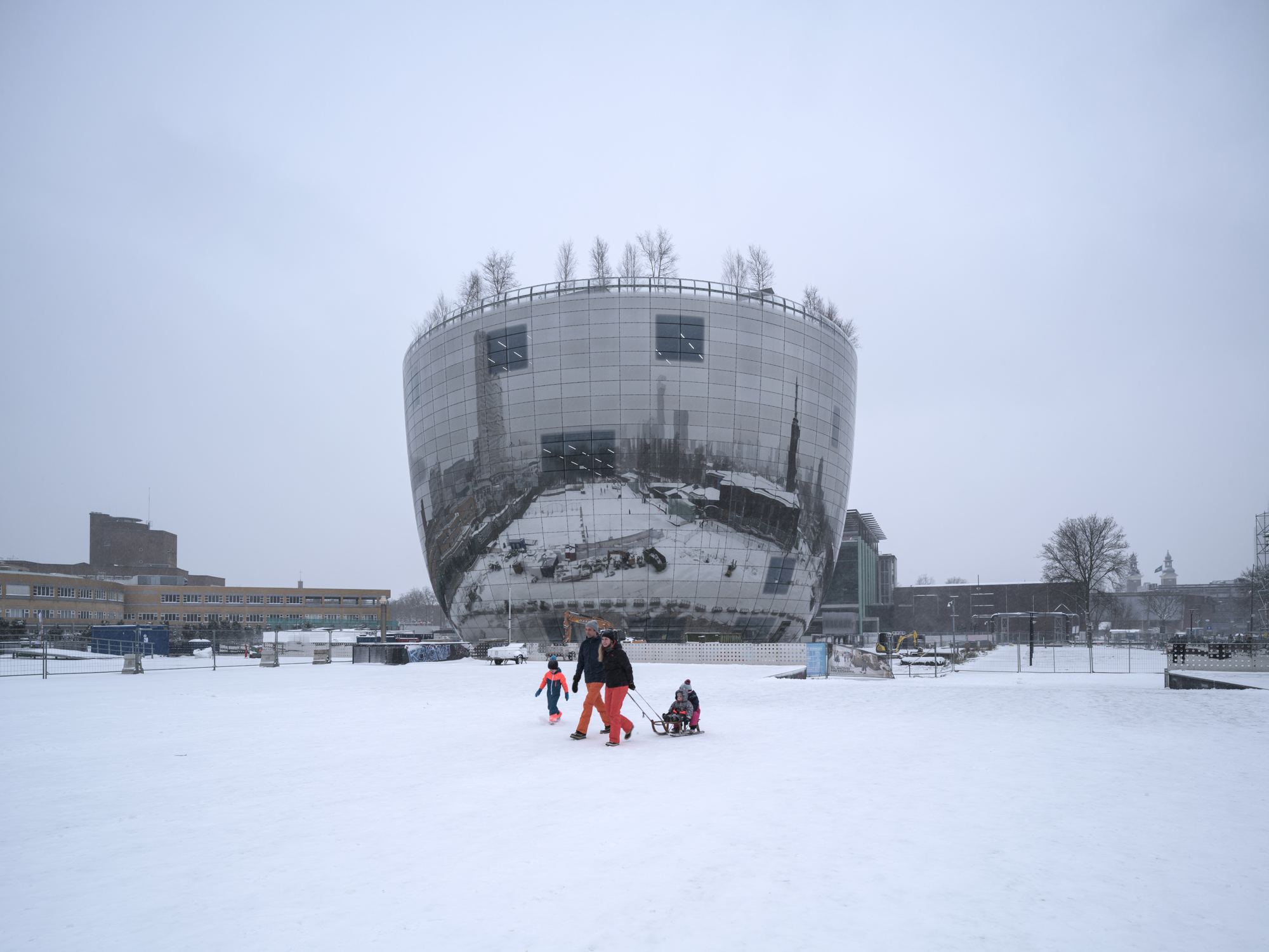 Depot Boijmans Van Beuningen in Rotterdam door MVRDV. Beeld Ossip van Duivenbode