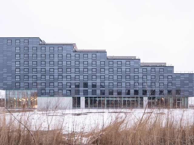 Student Experience Minervahaven te Amsterdam door VURB Architects. Beeld Patrick Coerse Photography