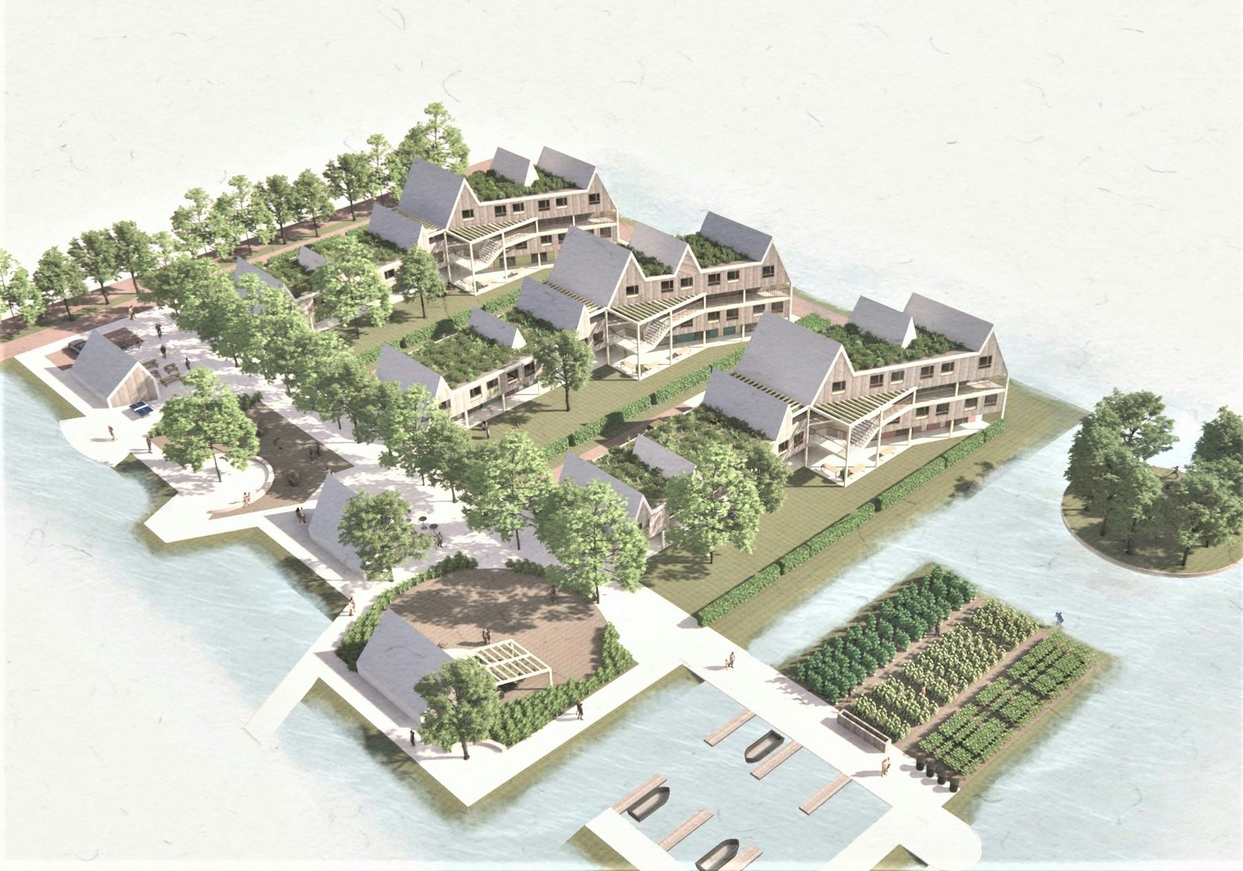 Hof voor gemeenschappelijk wonen door Flip Krabbendam. Beeld Thomas Fell Rubio