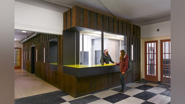 Transformatie Vossius Gymnasium in Amsterdam door Marlies Rohmer Architecture & Urbanism. Beeld Roos Aldershoff