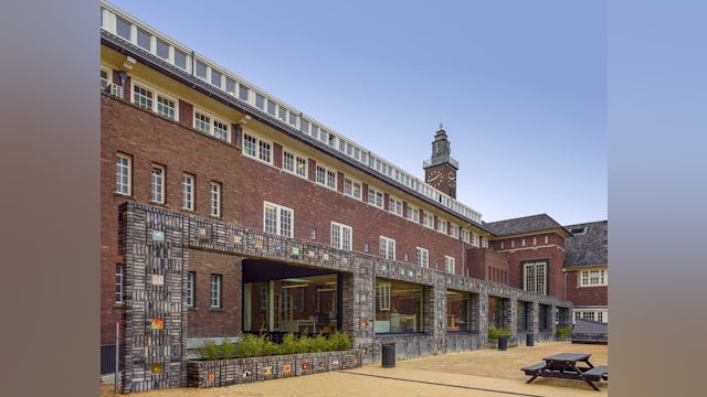 Transformatie Vossius Gymnasium in Amsterdam door Marlies Rohmer Architecture & Urbanism. Beeld Roos Aldershoff