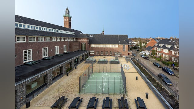 Transformatie Vossius Gymnasium in Amsterdam door Marlies Rohmer Architecture & Urbanism. Beeld Roos Aldershoff