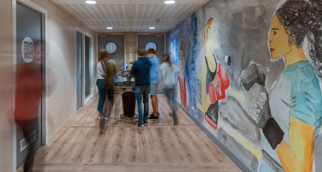 Transformatie Vossius Gymnasium in Amsterdam door Marlies Rohmer Architecture & Urbanism. Beeld Roos Aldershoff