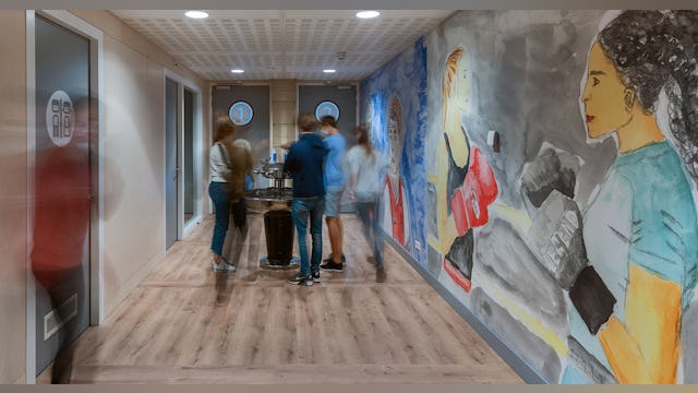 Transformatie Vossius Gymnasium in Amsterdam door Marlies Rohmer Architecture & Urbanism. Beeld Roos Aldershoff