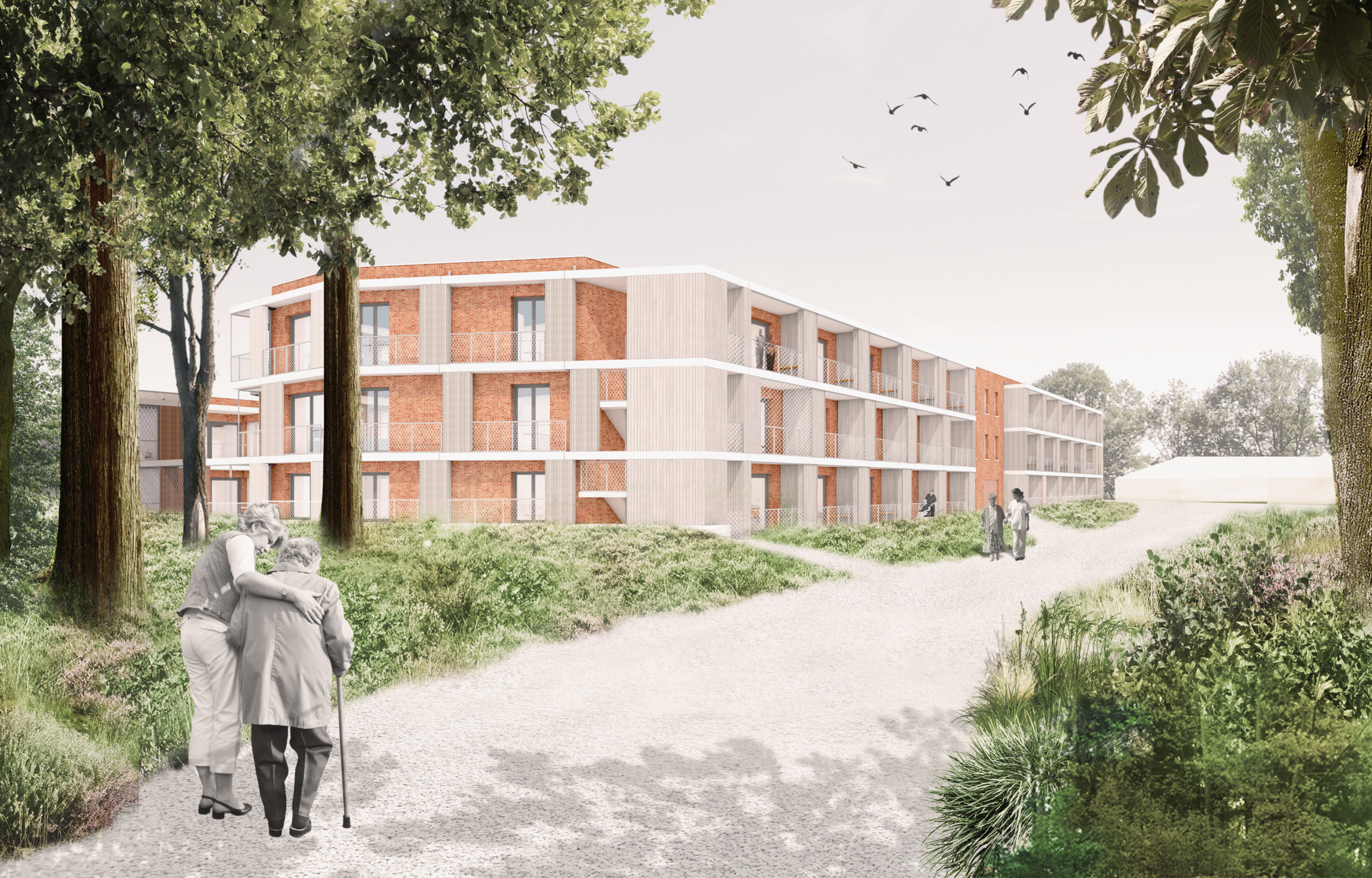 KAW ontwerpt 100 zorgstudio's met eigen buitenruimte