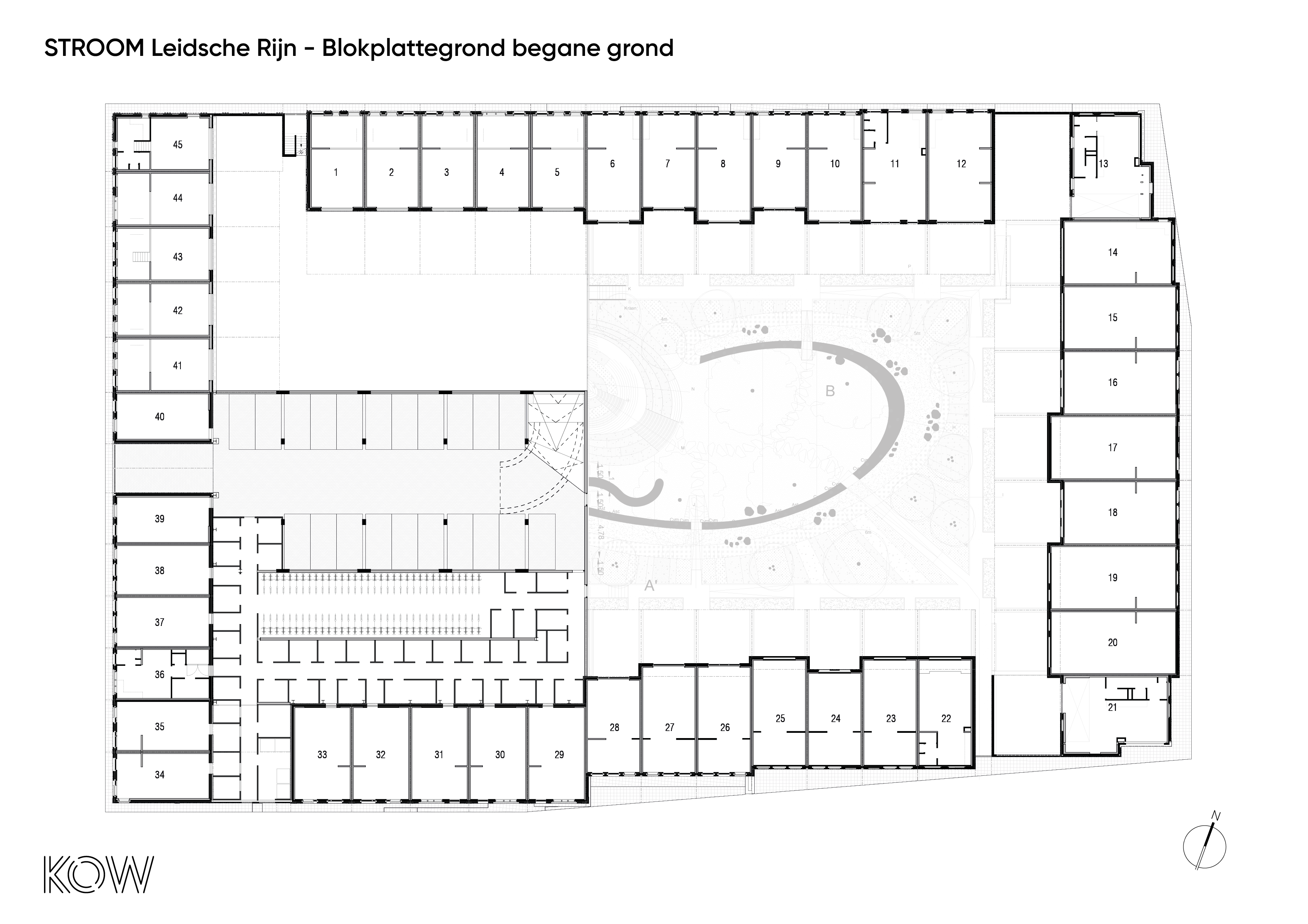 Blokplattegrond begane grond