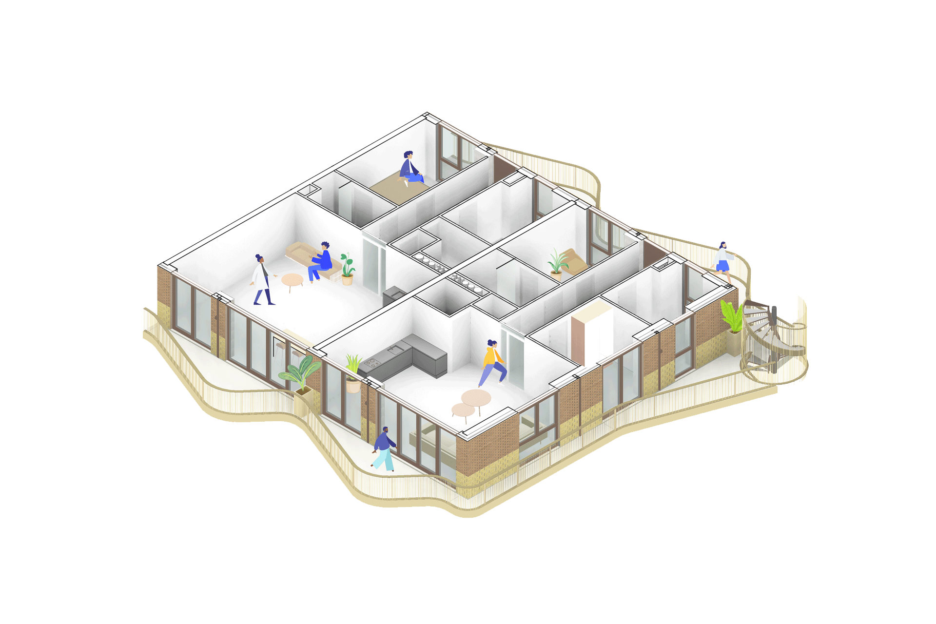 Isometrie plattegrond